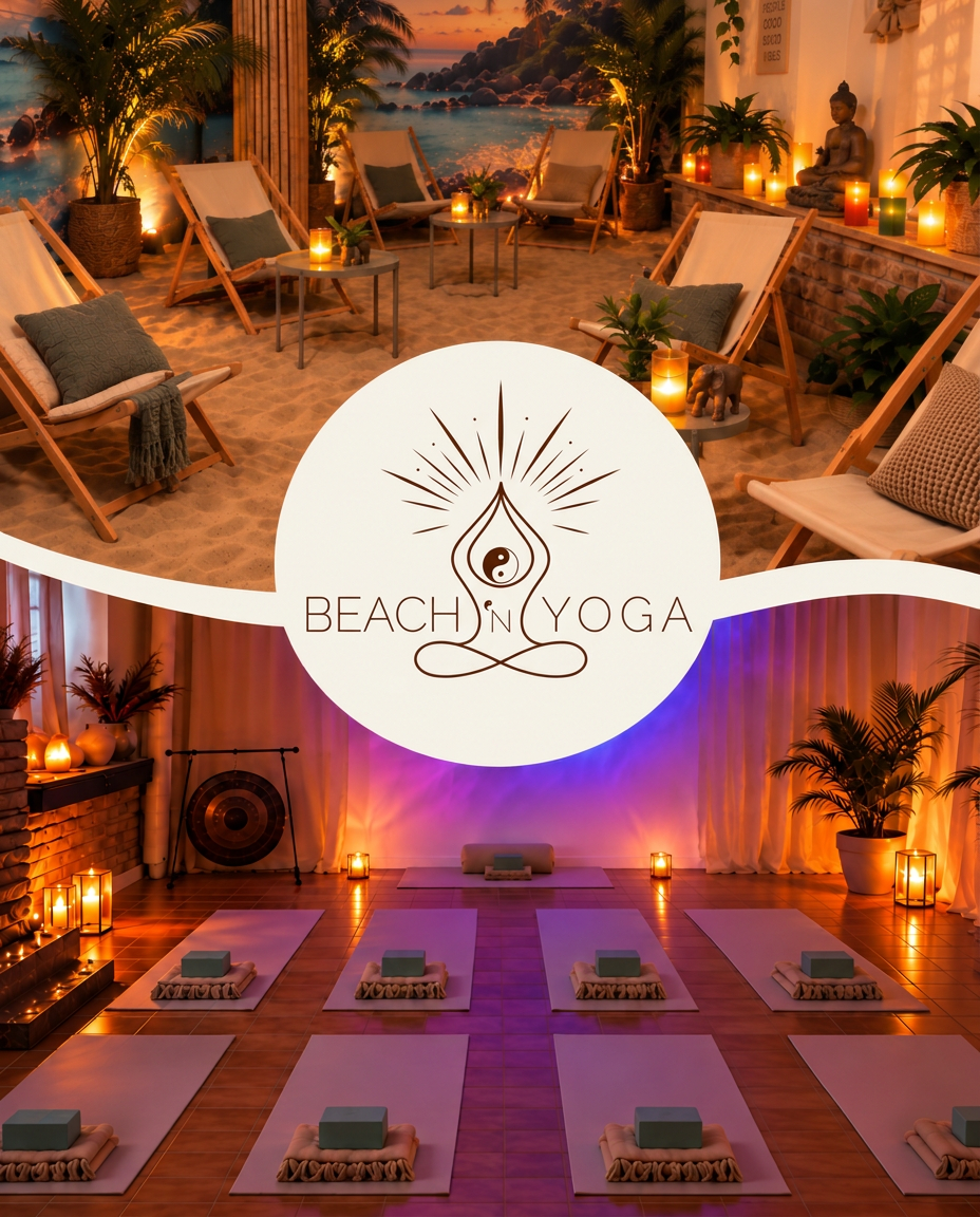 Vårt yogarum på Beachen i Gävle